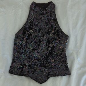 Vintage Sequin Iridescent Tank Top